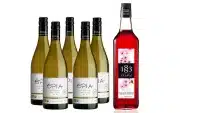 - Pack de 5 vins Ôpia blanc Bio sans alcool et un sirop fleur de cerisier